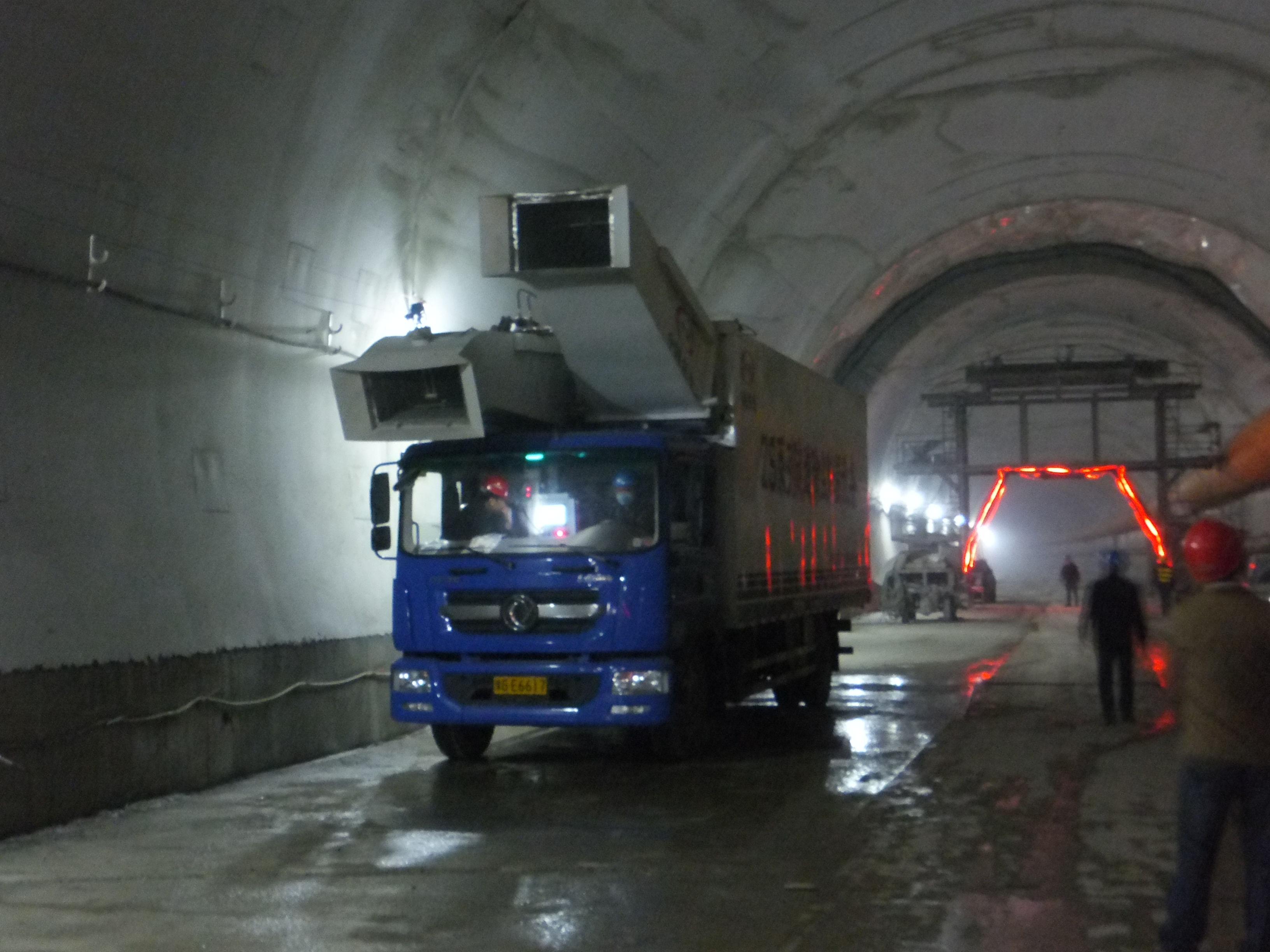 除尘车设备在焦作沁阳太焦铁路隧道中试验案例